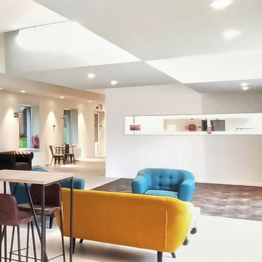 Salle de détente de la Maison des étudiant.e.s de Liège